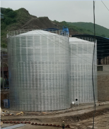 浙江粮食钢板仓的安装全过程不用热焊接